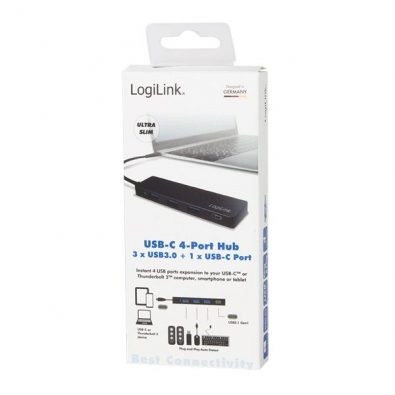 LogiLink USB-C UA0311 USB 3.2 4 Θυρών Hub