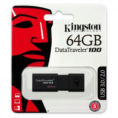 Kingston DT100G3-64GB Data Traveler 100 G3 USB 3.0