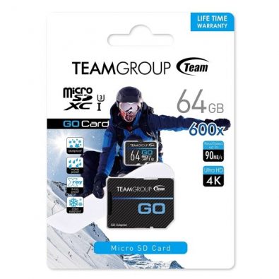 TeamGroup TGUSDX64GU303 GO 4K 64gb MicroSDXC UHS-I U3 V30