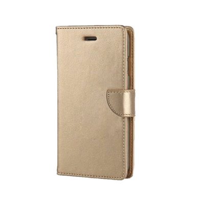 HUAWEI Y7 PRIME 2018 MAGNETIC BOOK CASE GOLD